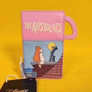Loungefly Disney The Aristocats Movie Poster Thermos Card Holder Wallet NEW